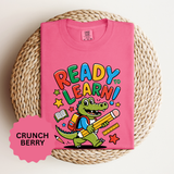 Ready to Learn Alligator T-Shirt, Colorful Back to School Tee, Cute Student Gift, Preschool Teacher Outfit, Classroom Graphic Shirt
