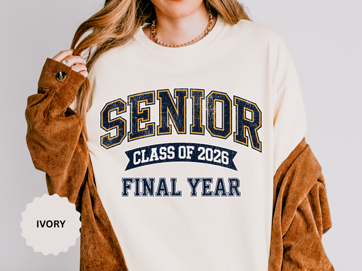 Senior Class of 2026 T-Shirt, Final Year Graduation Graphic Tee, High School Senior Gift, College Student Shirt, Class Outfit, Grad Gift