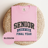 Senior Class of 2026 T-Shirt, Final Year Graduation Graphic Tee, High School Senior Gift, College Student Shirt, Class Outfit, Grad Gift