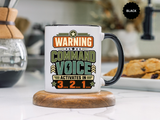 Funny Military Command Voice Mug, Warning Countdown Coffee Cup, Army Dad or Veteran Gift for Him, Retirement Birthday Humor Present