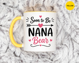 Soon to Be Nana Mug, Pregnancy Announcement Coffee Cup, New Grandma Gift from Daughter, Baby Reveal Keepsake for Mothers Day or Birthday