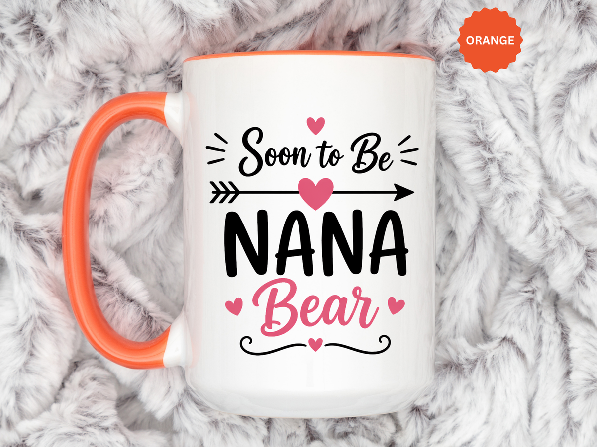 Soon to Be Nana Mug, Pregnancy Announcement Coffee Cup, New Grandma Gift from Daughter, Baby Reveal Keepsake for Mothers Day or Birthday