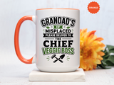 Funny Granddad Gardening Mug, Misplaced Veggie Boss Coffee Cup, Gift for Grandpa Gardener, Fathers Day Birthday Present, Garden Humor