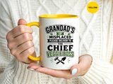 Funny Granddad Gardening Mug, Misplaced Veggie Boss Coffee Cup, Gift for Grandpa Gardener, Fathers Day Birthday Present, Garden Humor