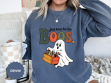 Funny Halloween Ghost Sweatshirt, Where My Boos At Party Pullover, Spooky Season Drinking Gift for Beer Lover, Adult Costume Party Outfit