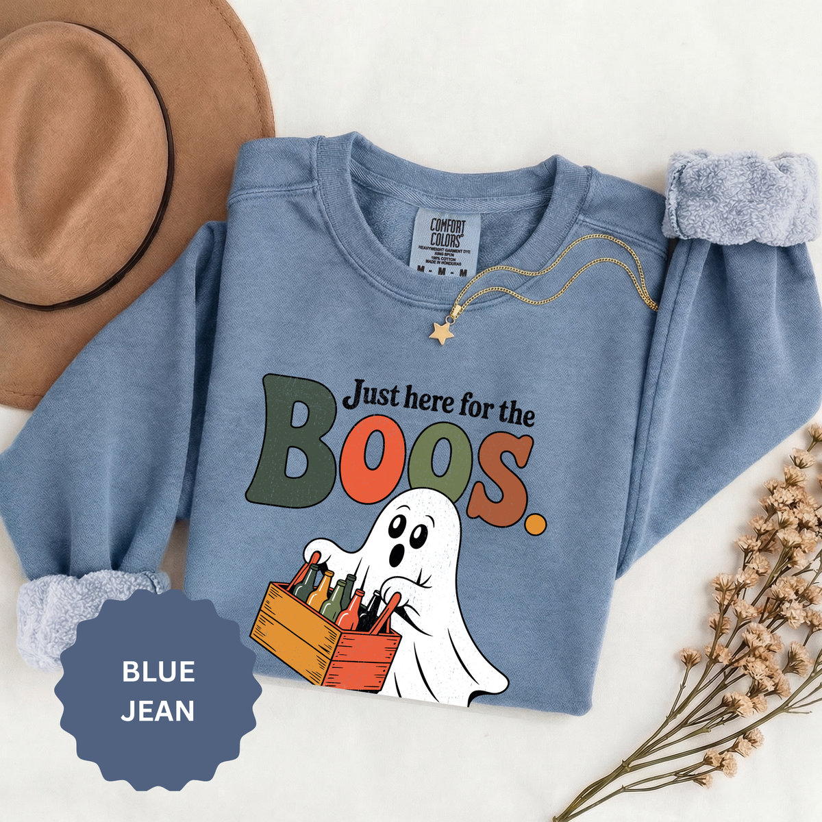 Funny Halloween Ghost Sweatshirt, Where My Boos At Party Pullover, Spooky Season Drinking Gift for Beer Lover, Adult Costume Party Outfit