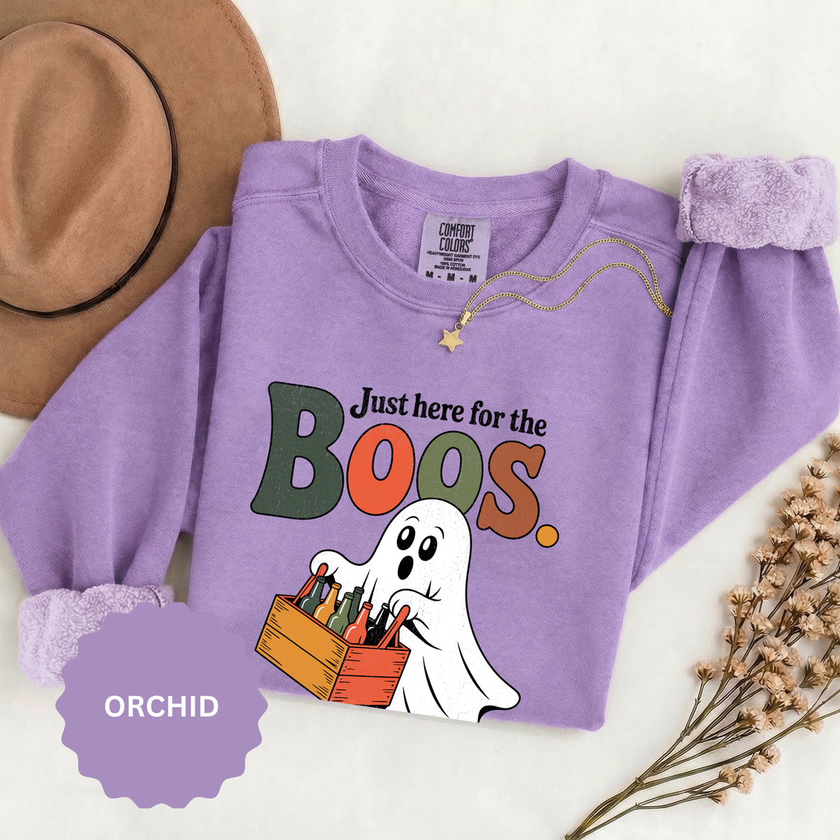 Funny Halloween Ghost Sweatshirt, Where My Boos At Party Pullover, Spooky Season Drinking Gift for Beer Lover, Adult Costume Party Outfit