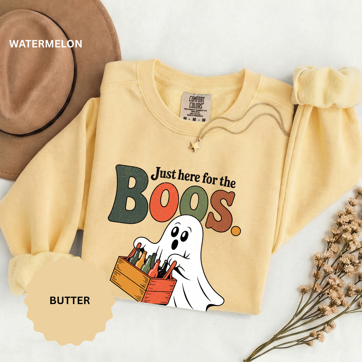 Funny Halloween Ghost Sweatshirt, Where My Boos At Party Pullover, Spooky Season Drinking Gift for Beer Lover, Adult Costume Party Outfit