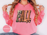 Patchwork Fall Sweatshirt, Floral Leopard Plaid Autumn Pullover, Coquette Bow Seasonal Gift for Women, Cozy Thanksgiving Outfit for Her