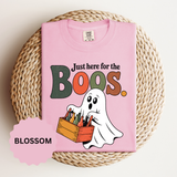 Funny Halloween Ghost Shirt, Where My Boos At Graphic Tee, Spooky Season Drinking Gift for Beer Lover, Fun Adult Costume Party Outfit