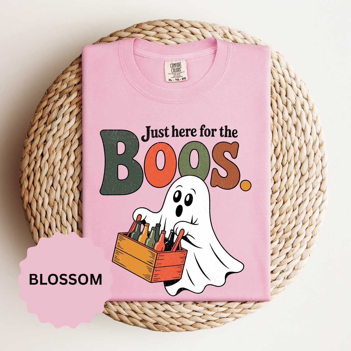 Funny Halloween Ghost Shirt, Where My Boos At Graphic Tee, Spooky Season Drinking Gift for Beer Lover, Fun Adult Costume Party Outfit