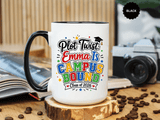 Personalized College Bound Mug, Plot Twist Campus Bound Graduation Cup, Custom Class of 2026 Gift for Her, High School Senior Present