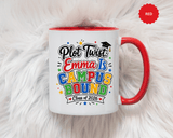 Personalized College Bound Mug, Plot Twist Campus Bound Graduation Cup, Custom Class of 2026 Gift for Her, High School Senior Present