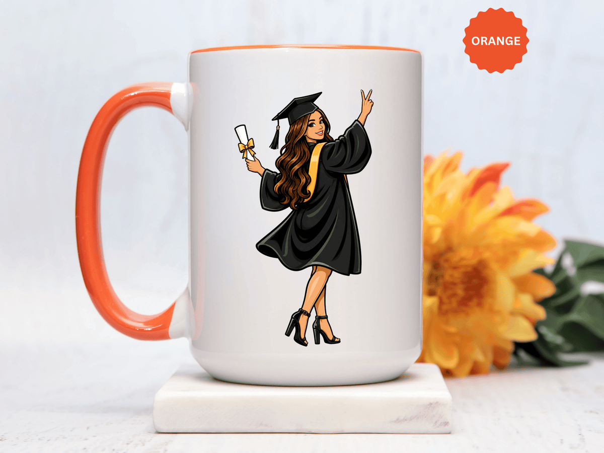 College Graduation Mug for Her, Female Graduate Coffee Cup, Congratulations Gift for Daughter, Sister or Best Friend, Senior Keepsake