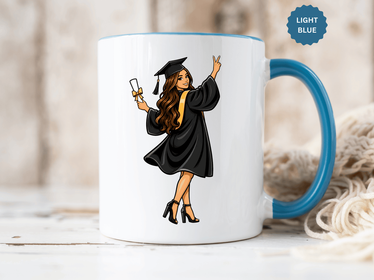 College Graduation Mug for Her, Female Graduate Coffee Cup, Congratulations Gift for Daughter, Sister or Best Friend, Senior Keepsake