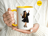 College Graduation Mug for Her, Female Graduate Coffee Cup, Congratulations Gift for Daughter, Sister or Best Friend, Senior Keepsake