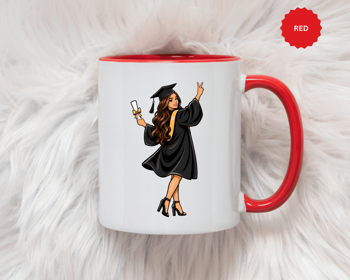College Graduation Mug for Her, Female Graduate Coffee Cup, Congratulations Gift for Daughter, Sister or Best Friend, Senior Keepsake