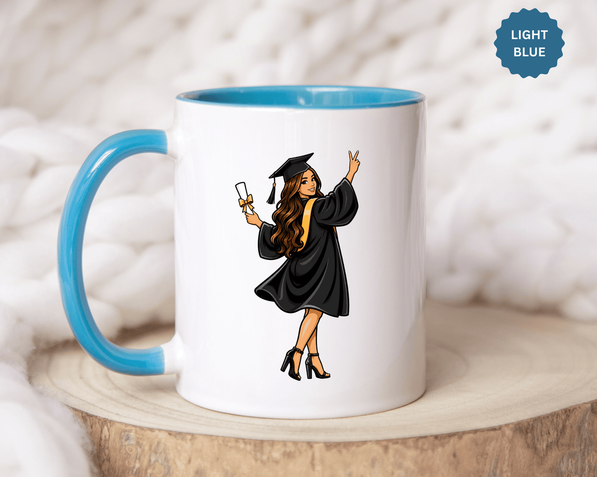 College Graduation Mug for Her, Female Graduate Coffee Cup, Congratulations Gift for Daughter, Sister or Best Friend, Senior Keepsake
