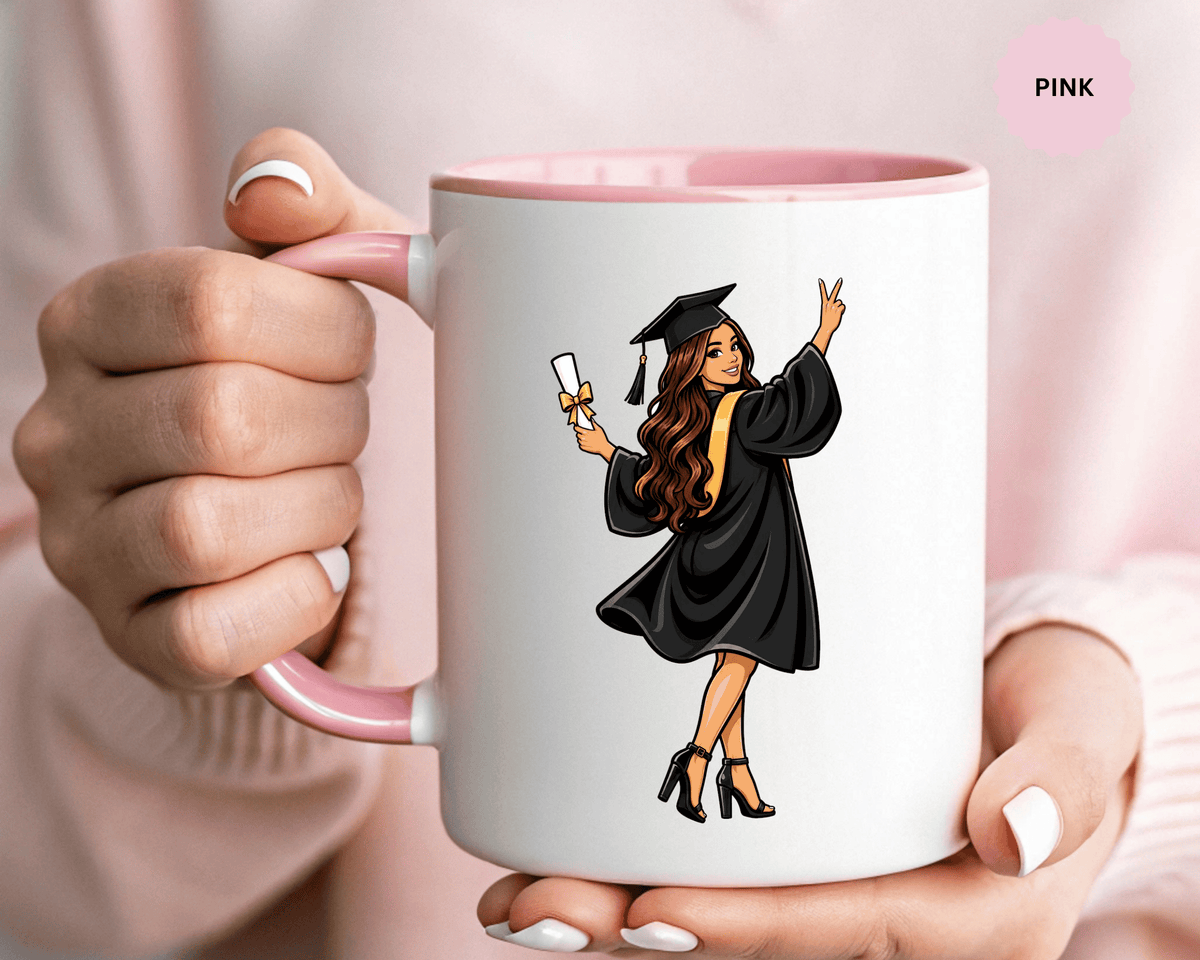 College Graduation Mug for Her, Female Graduate Coffee Cup, Congratulations Gift for Daughter, Sister or Best Friend, Senior Keepsake