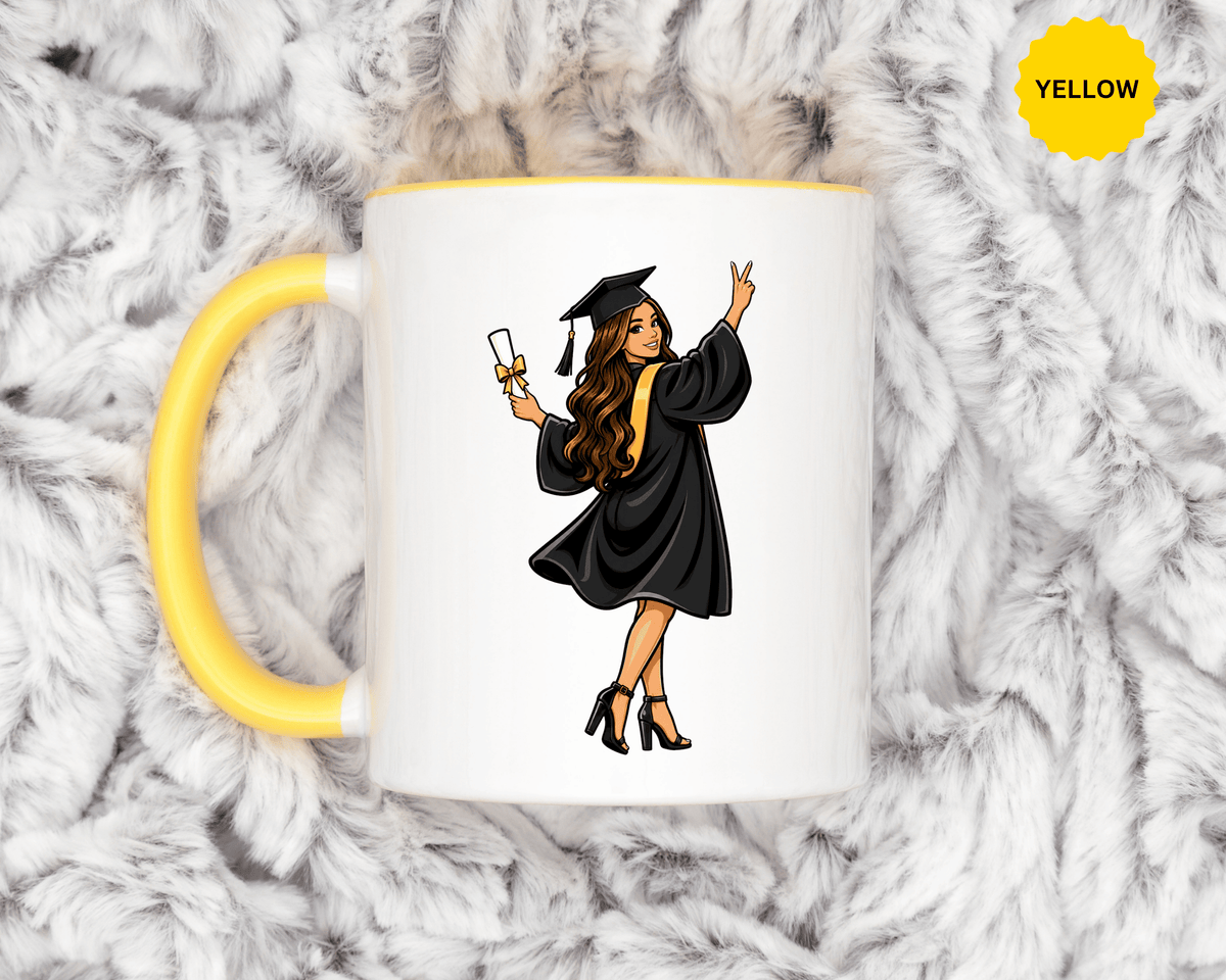 College Graduation Mug for Her, Female Graduate Coffee Cup, Congratulations Gift for Daughter, Sister or Best Friend, Senior Keepsake
