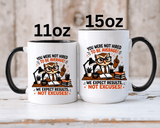 Funny Motivational Office Mug, Results Not Excuses Coffee Cup, Tough Love Gift for Employee, Coworker, Boss or Entrepreneur, Workplace Humor