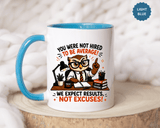 Funny Motivational Office Mug, Results Not Excuses Coffee Cup, Tough Love Gift for Employee, Coworker, Boss or Entrepreneur, Workplace Humor