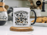 Morbid Moms Club Coffee Mug, Gothic Skeleton Mom Cup, Funny Halloween Gift for Mom Friends, Spooky Mama Birthday or Group Present for Her