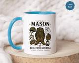 Personalized Army Soldier Mug, Built with Courage Coffee Cup, Custom Name Military Gift for Him, Veteran, Recruit or Service Member