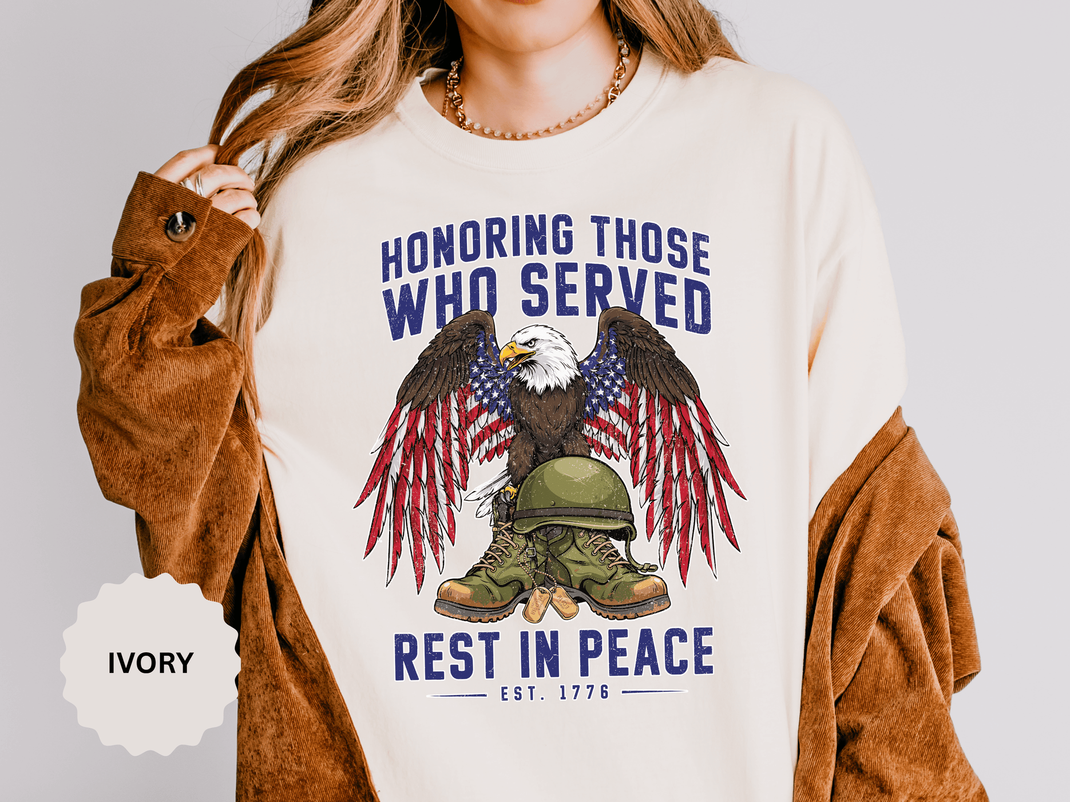Honoring Those Who Served Shirt, Military Memorial T-Shirt, Fallen Soldier Tribute, Veteran Remembrance Gift, Patriotic Eagle Tribute Tee