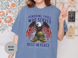 Honoring Those Who Served Shirt, Military Memorial T-Shirt, Fallen Soldier Tribute, Veteran Remembrance Gift, Patriotic Eagle Tribute Tee