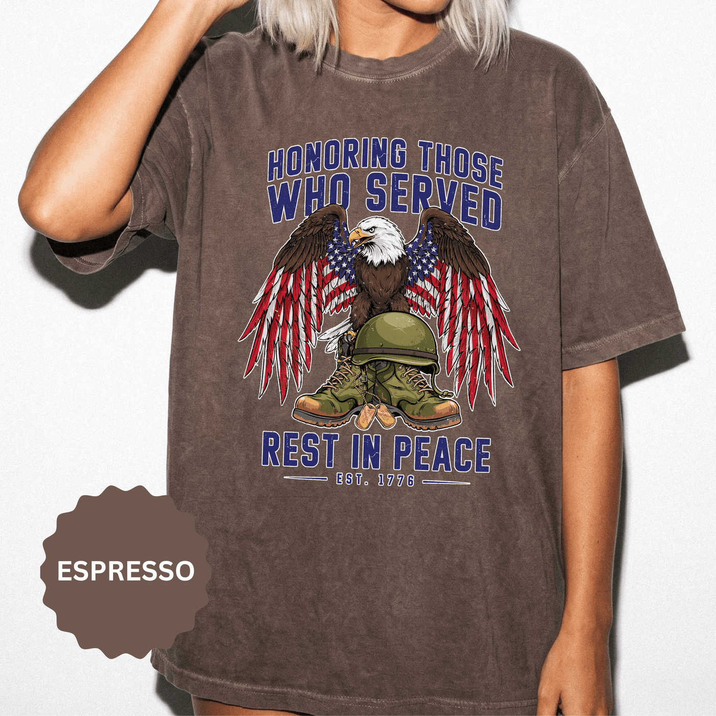 Honoring Those Who Served Shirt, Military Memorial T-Shirt, Fallen Soldier Tribute, Veteran Remembrance Gift, Patriotic Eagle Tribute Tee