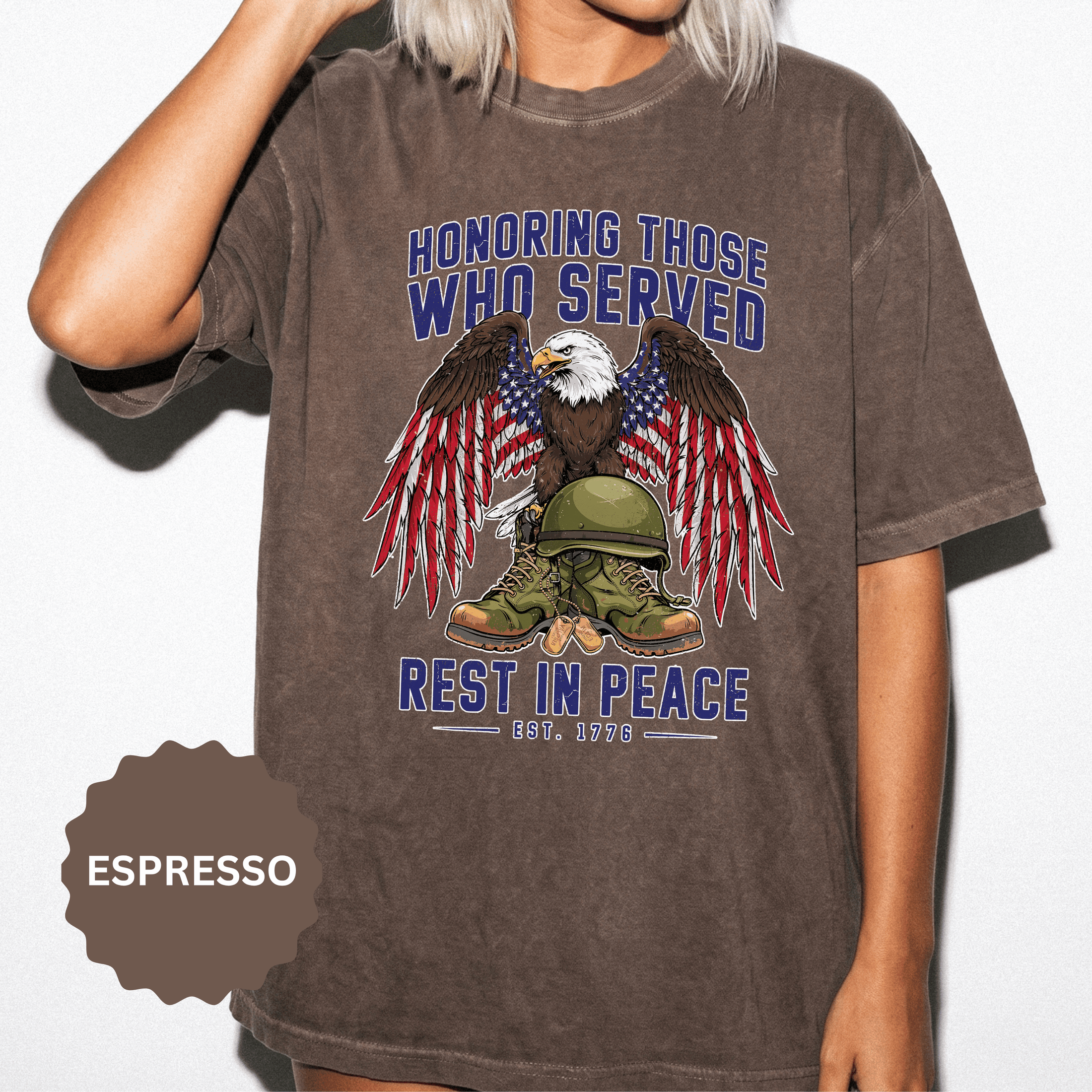 Honoring Those Who Served Shirt, Military Memorial T-Shirt, Fallen Soldier Tribute, Veteran Remembrance Gift, Patriotic Eagle Tribute Tee