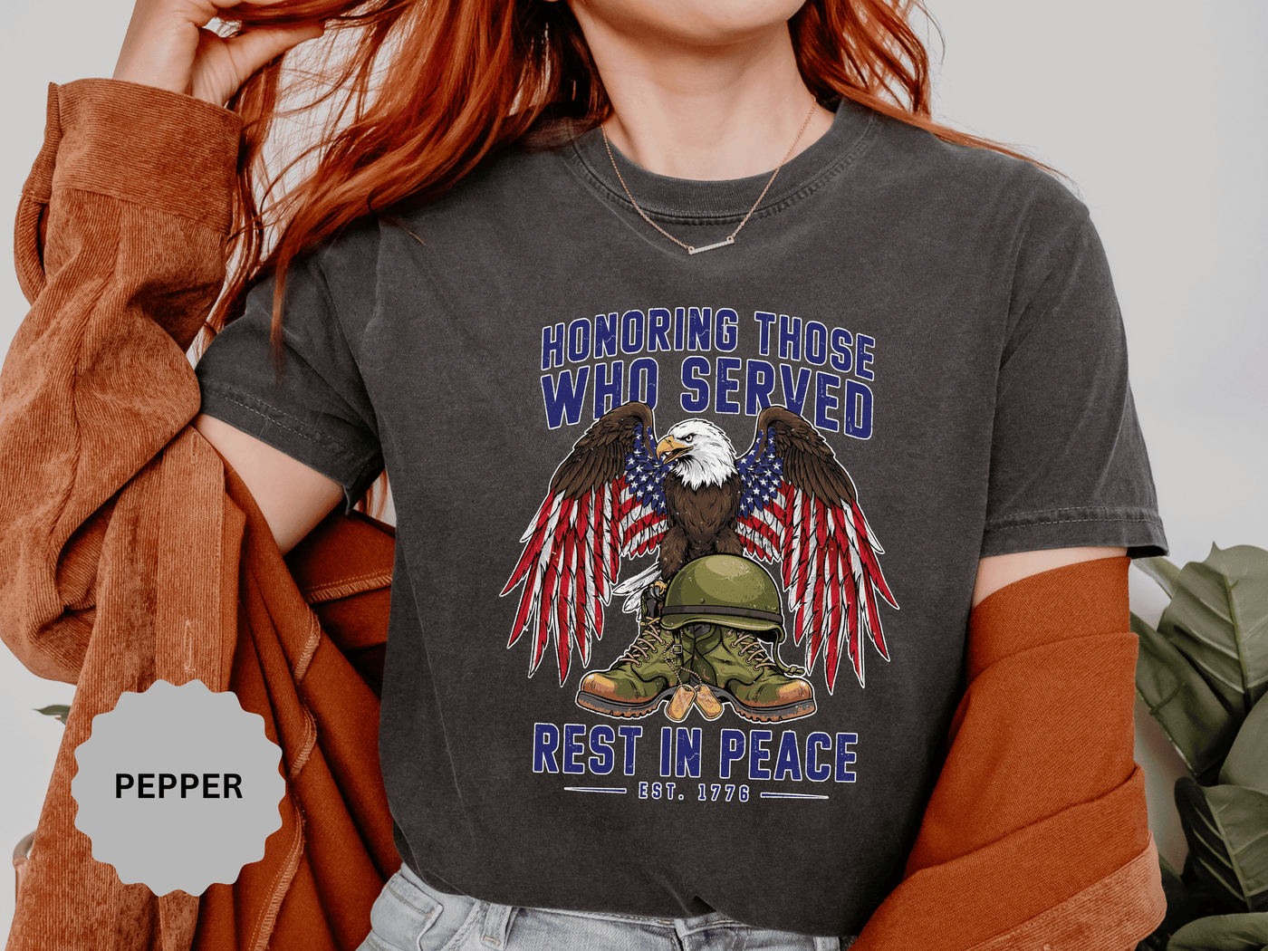 Honoring Those Who Served Shirt, Military Memorial T-Shirt, Fallen Soldier Tribute, Veteran Remembrance Gift, Patriotic Eagle Tribute Tee