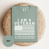 I Am a Veteran Shirt, My Oath Has No Expiration Date T-Shirt, Patriotic Military Gift, Veterans Day Tee for Retired Service Member