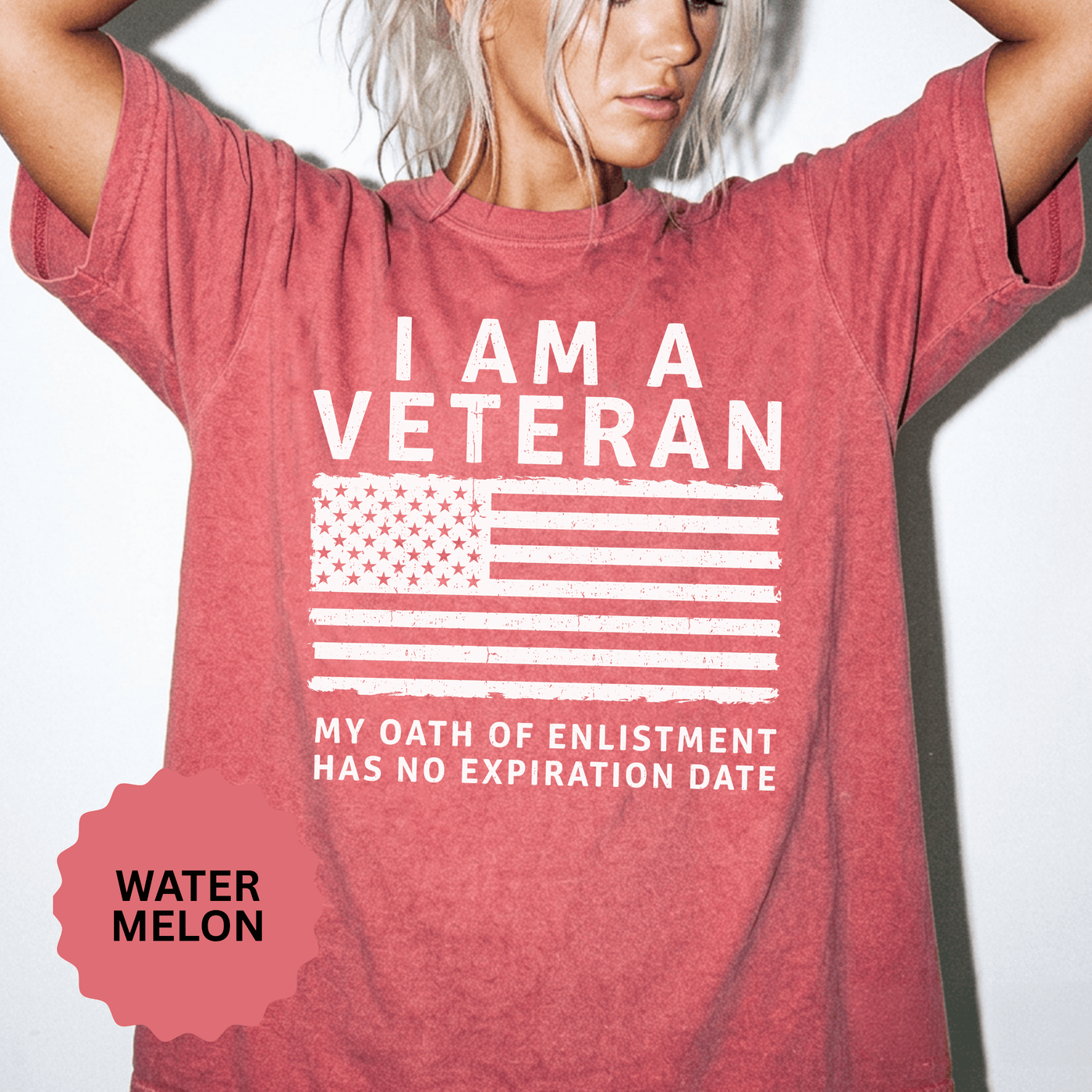 I Am a Veteran Shirt, My Oath Has No Expiration Date T-Shirt, Patriotic Military Gift, Veterans Day Tee for Retired Service Member