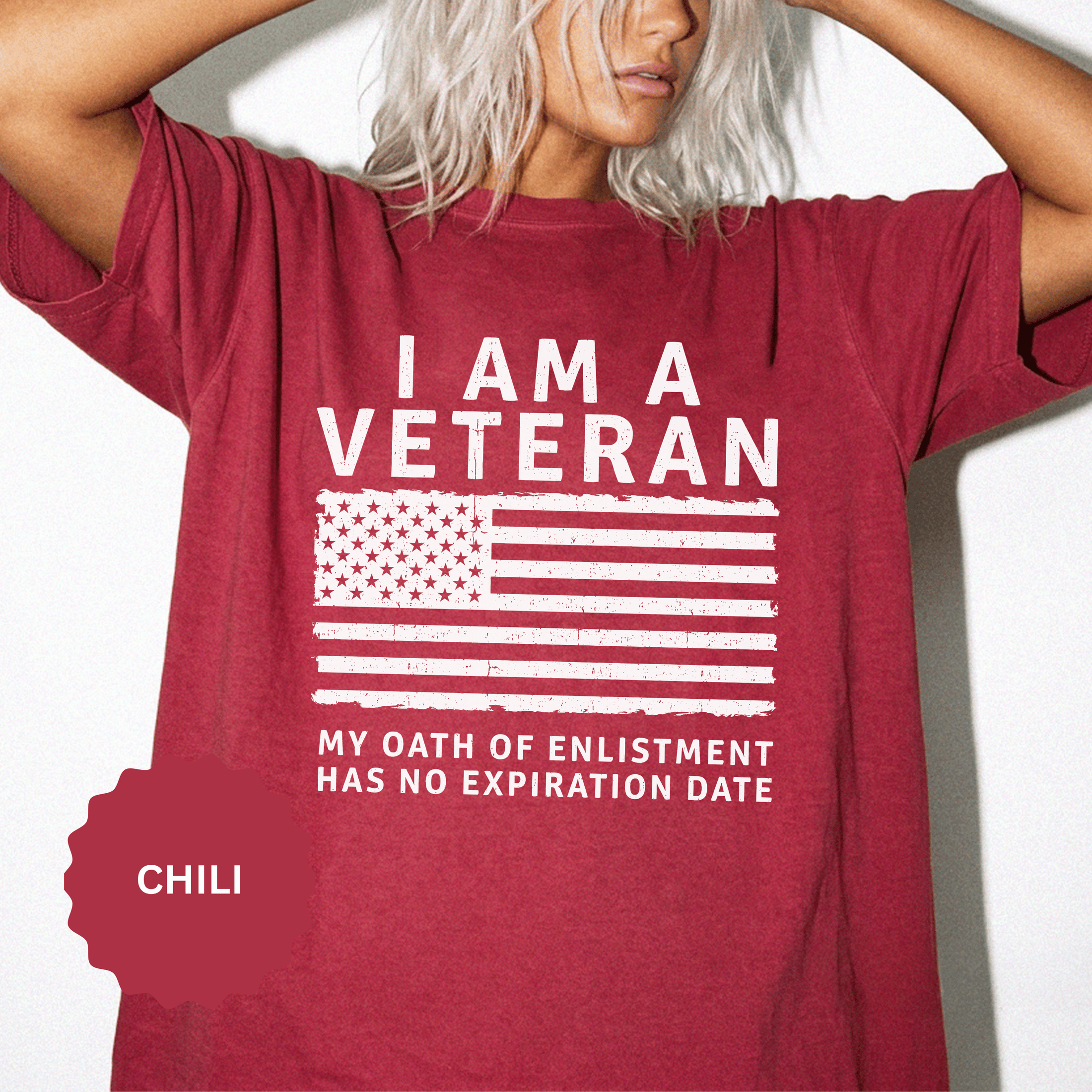 I Am a Veteran Shirt, My Oath Has No Expiration Date T-Shirt, Patriotic Military Gift, Veterans Day Tee for Retired Service Member