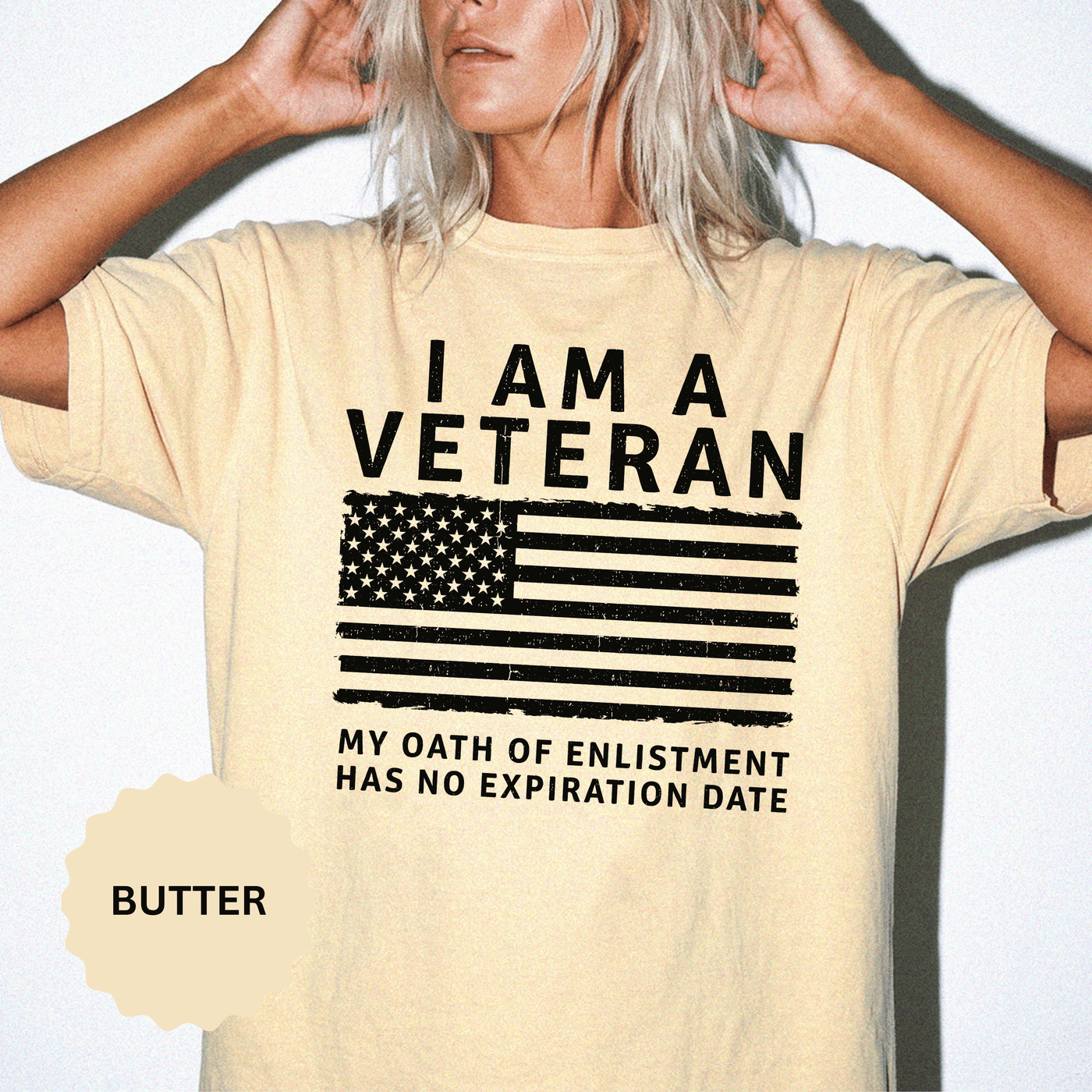I Am a Veteran Shirt, My Oath Has No Expiration Date T-Shirt, Patriotic Military Gift, Veterans Day Tee for Retired Service Member