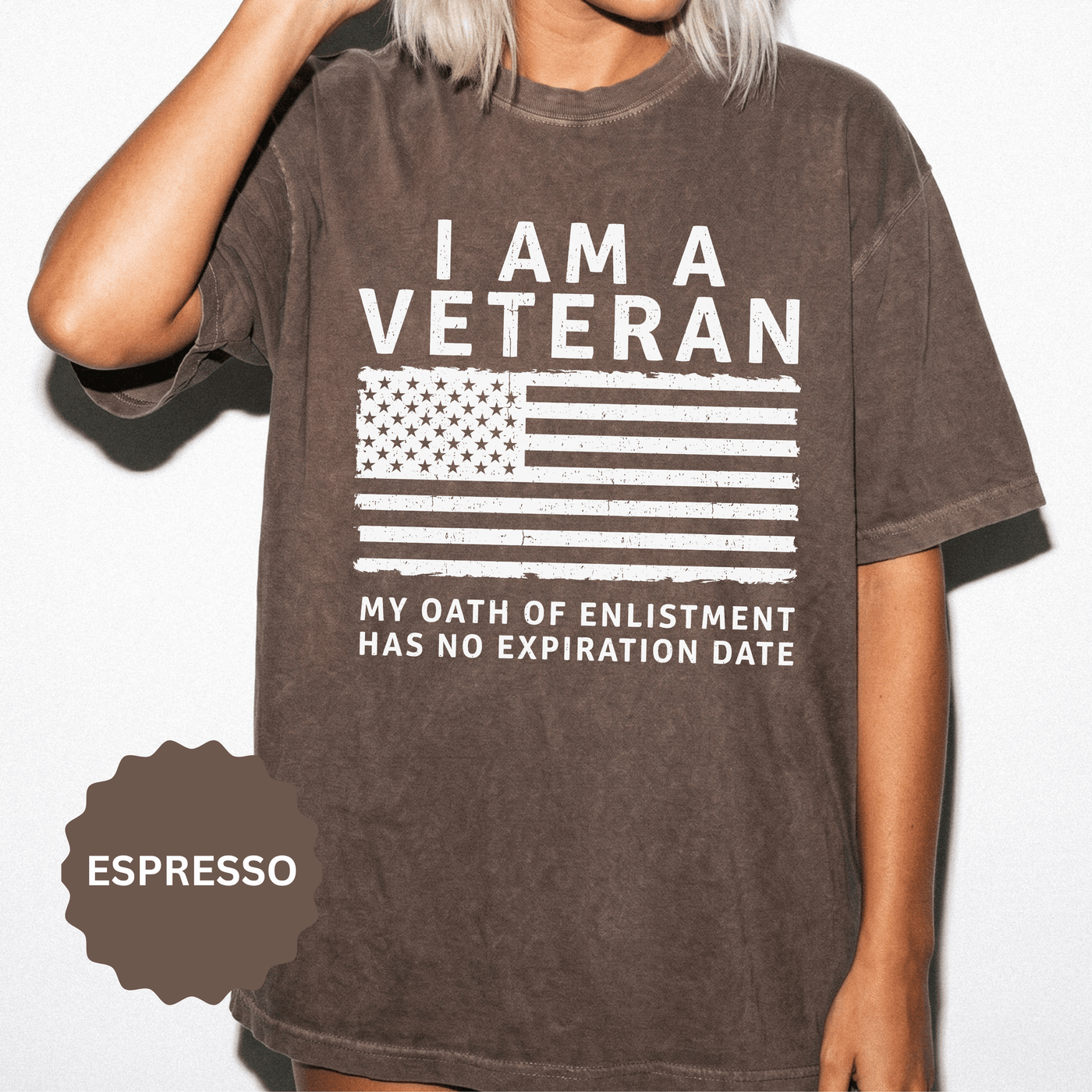 I Am a Veteran Shirt, My Oath Has No Expiration Date T-Shirt, Patriotic Military Gift, Veterans Day Tee for Retired Service Member