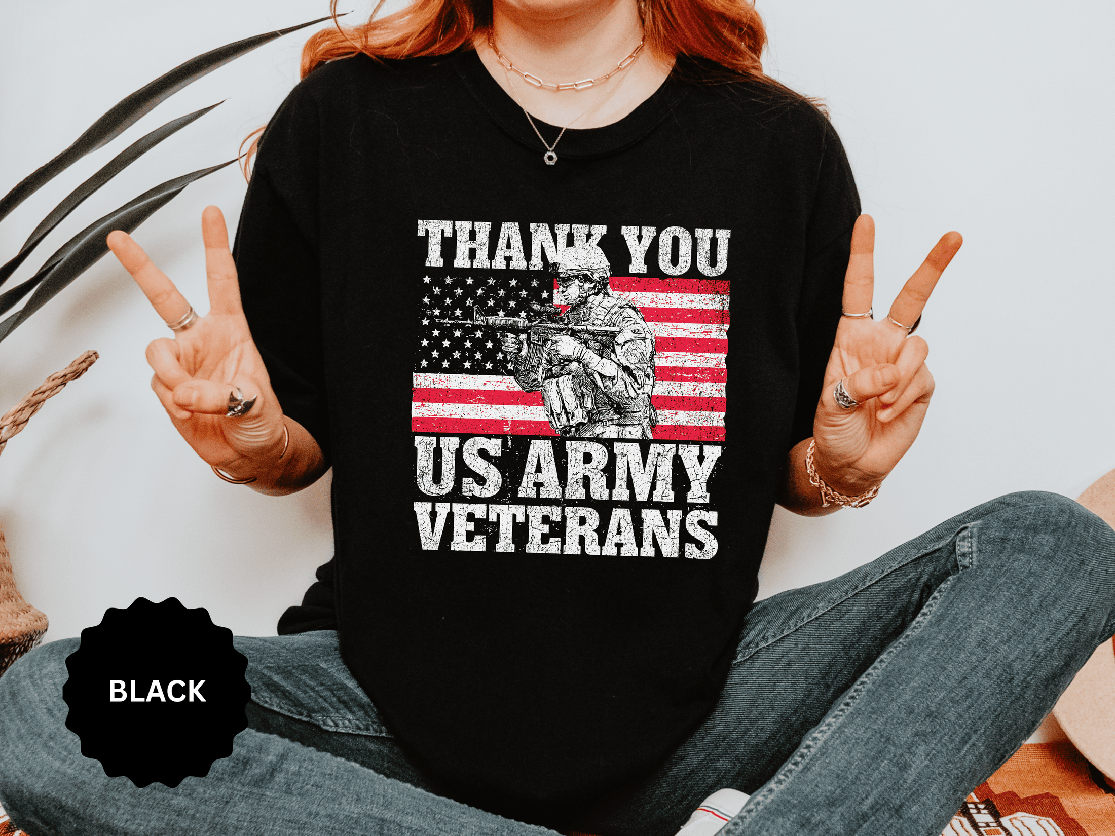 Thank You US Army Veterans Shirt, Patriotic Soldier T-Shirt, Military Appreciation Gift, American Flag Tee for Veterans Day or Retirement