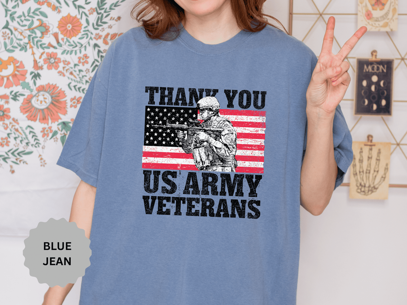 Thank You US Army Veterans Shirt, Patriotic Soldier T-Shirt, Military Appreciation Gift, American Flag Tee for Veterans Day or Retirement