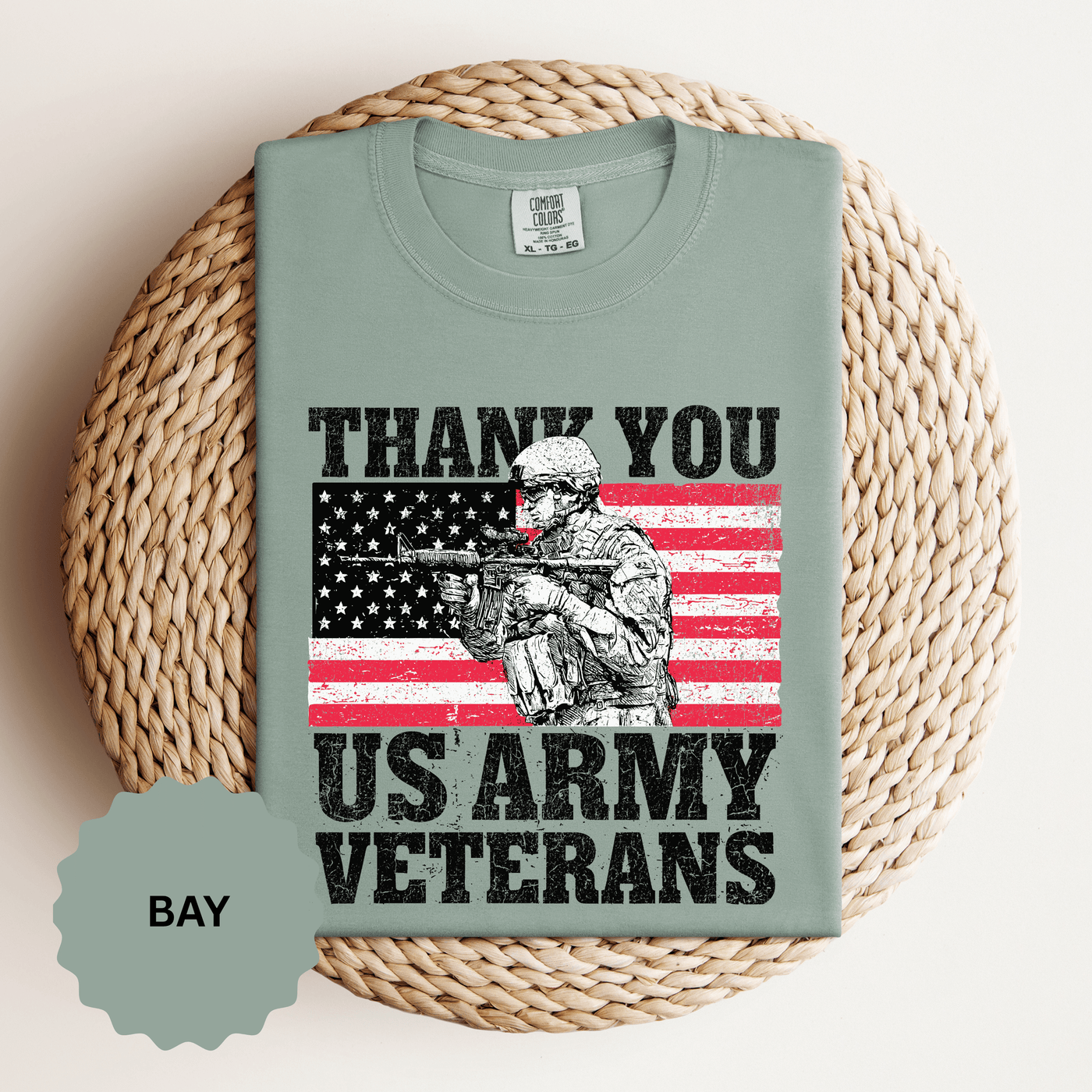 Thank You US Army Veterans Shirt, Patriotic Soldier T-Shirt, Military Appreciation Gift, American Flag Tee for Veterans Day or Retirement
