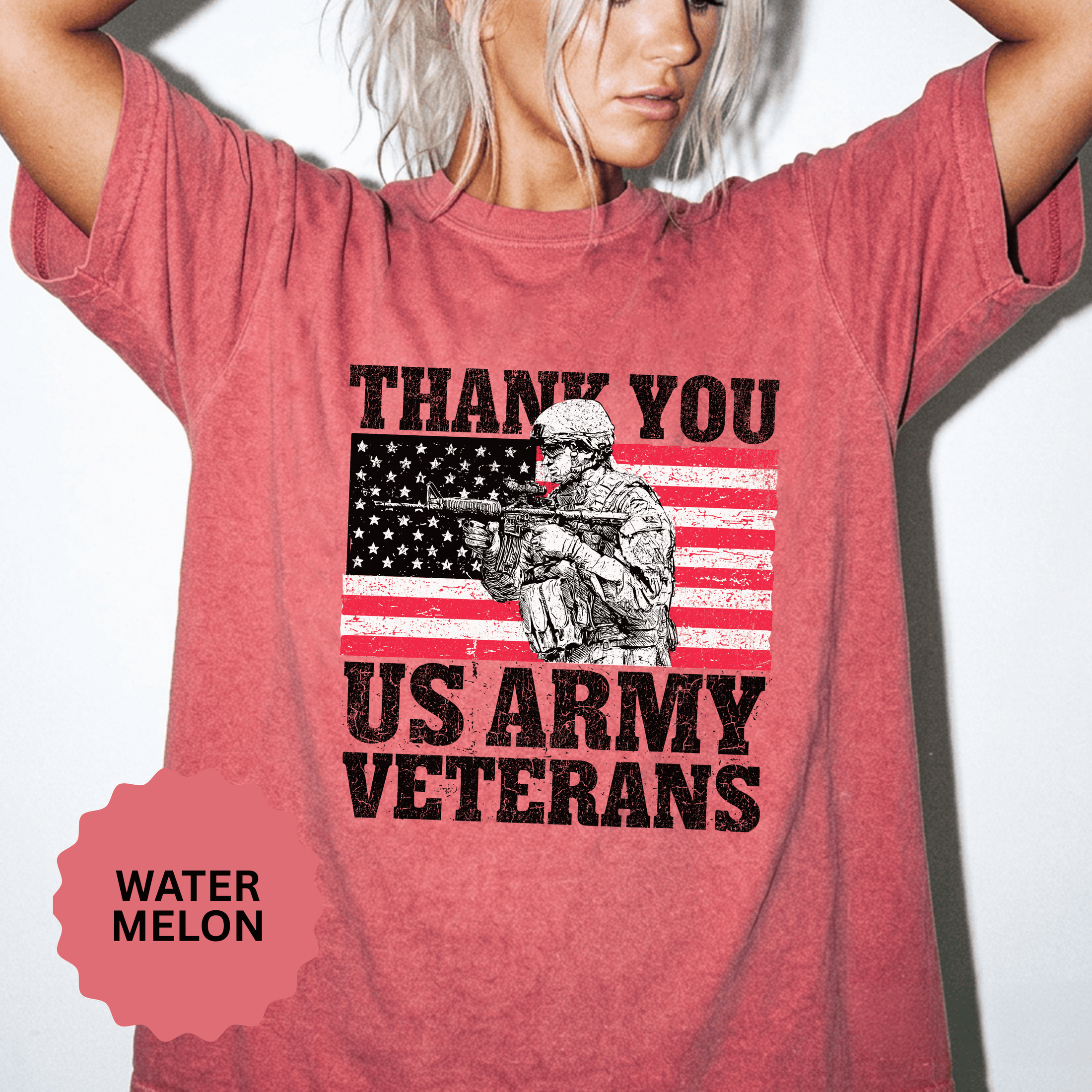 Thank You US Army Veterans Shirt, Patriotic Soldier T-Shirt, Military Appreciation Gift, American Flag Tee for Veterans Day or Retirement