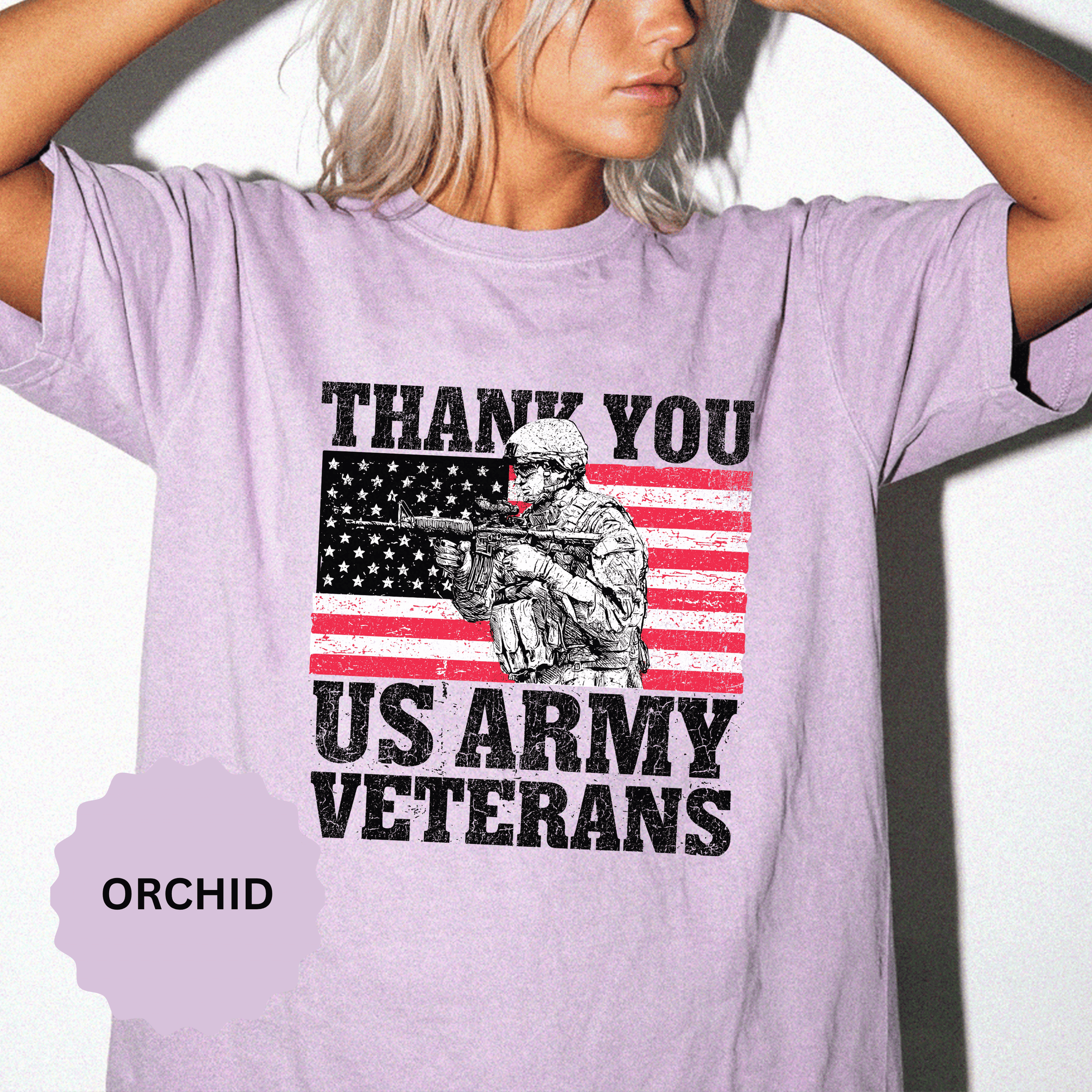 Thank You US Army Veterans Shirt, Patriotic Soldier T-Shirt, Military Appreciation Gift, American Flag Tee for Veterans Day or Retirement