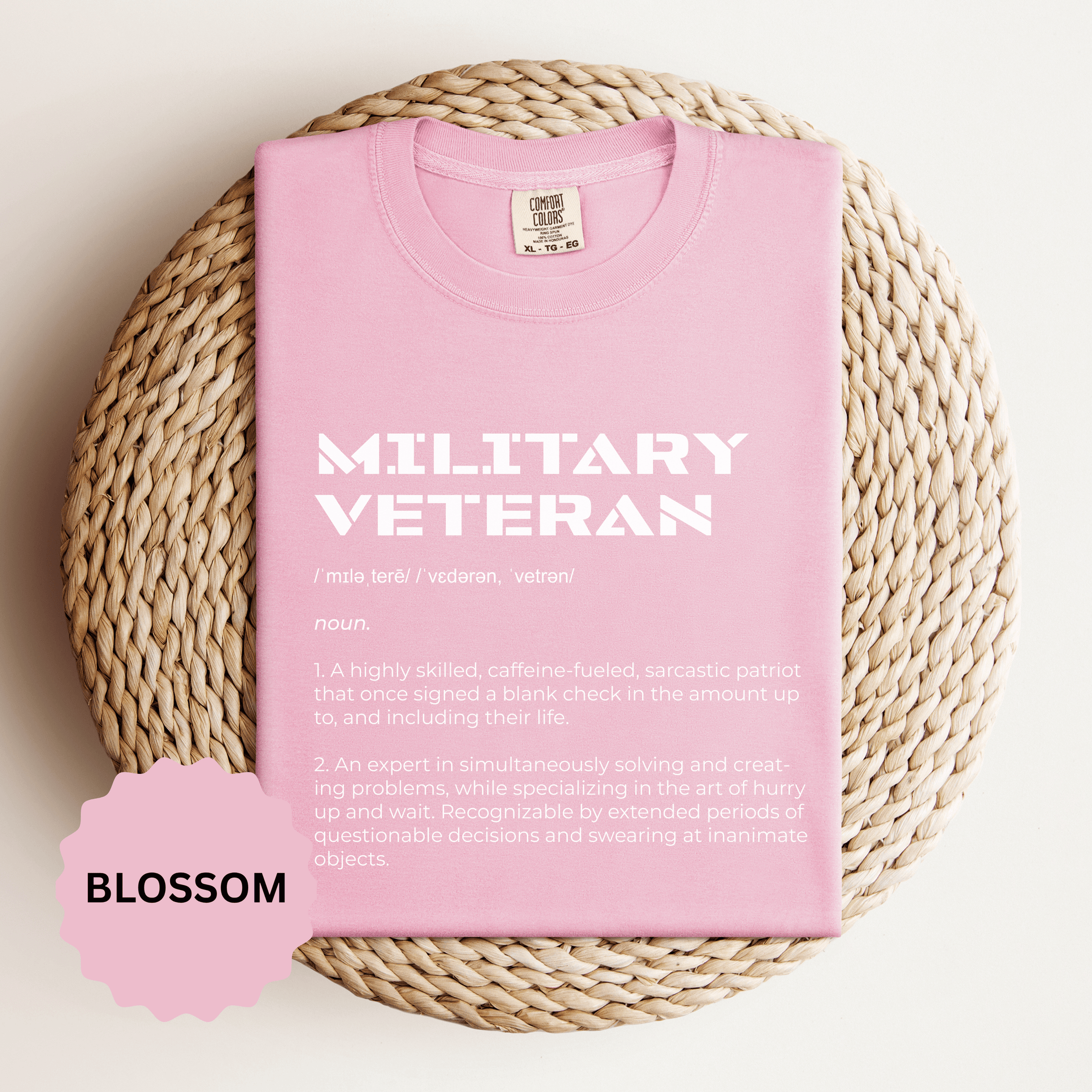 Military Veteran Definition Shirt, Funny Veteran T-Shirt, Sarcastic Armed Forces Gift, Retirement Tee for Soldier, Proud Service Member Top