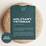 Military Veteran Definition Shirt, Funny Veteran T-Shirt, Sarcastic Armed Forces Gift, Retirement Tee for Soldier, Proud Service Member Top