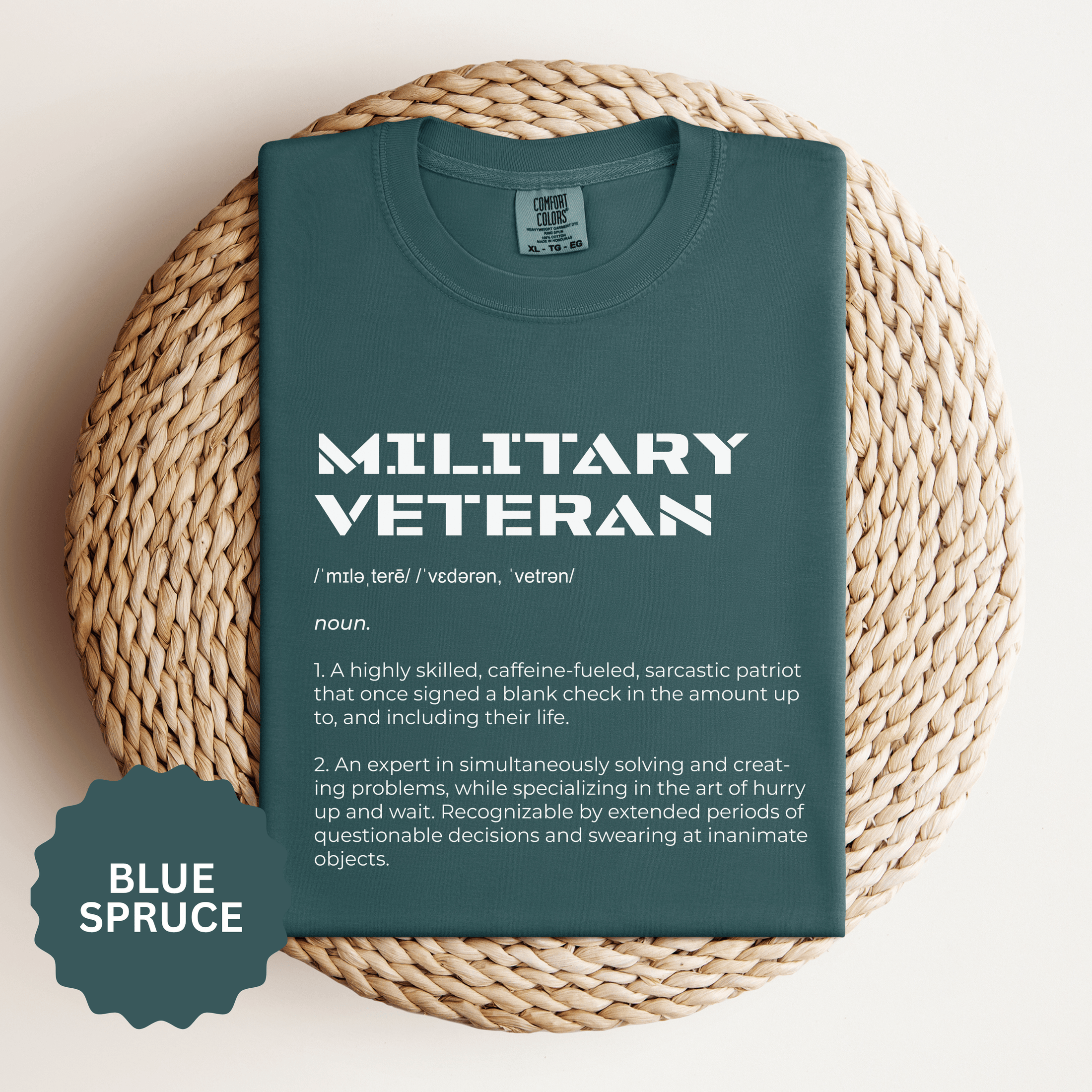 Military Veteran Definition Shirt, Funny Veteran T-Shirt, Sarcastic Armed Forces Gift, Retirement Tee for Soldier, Proud Service Member Top