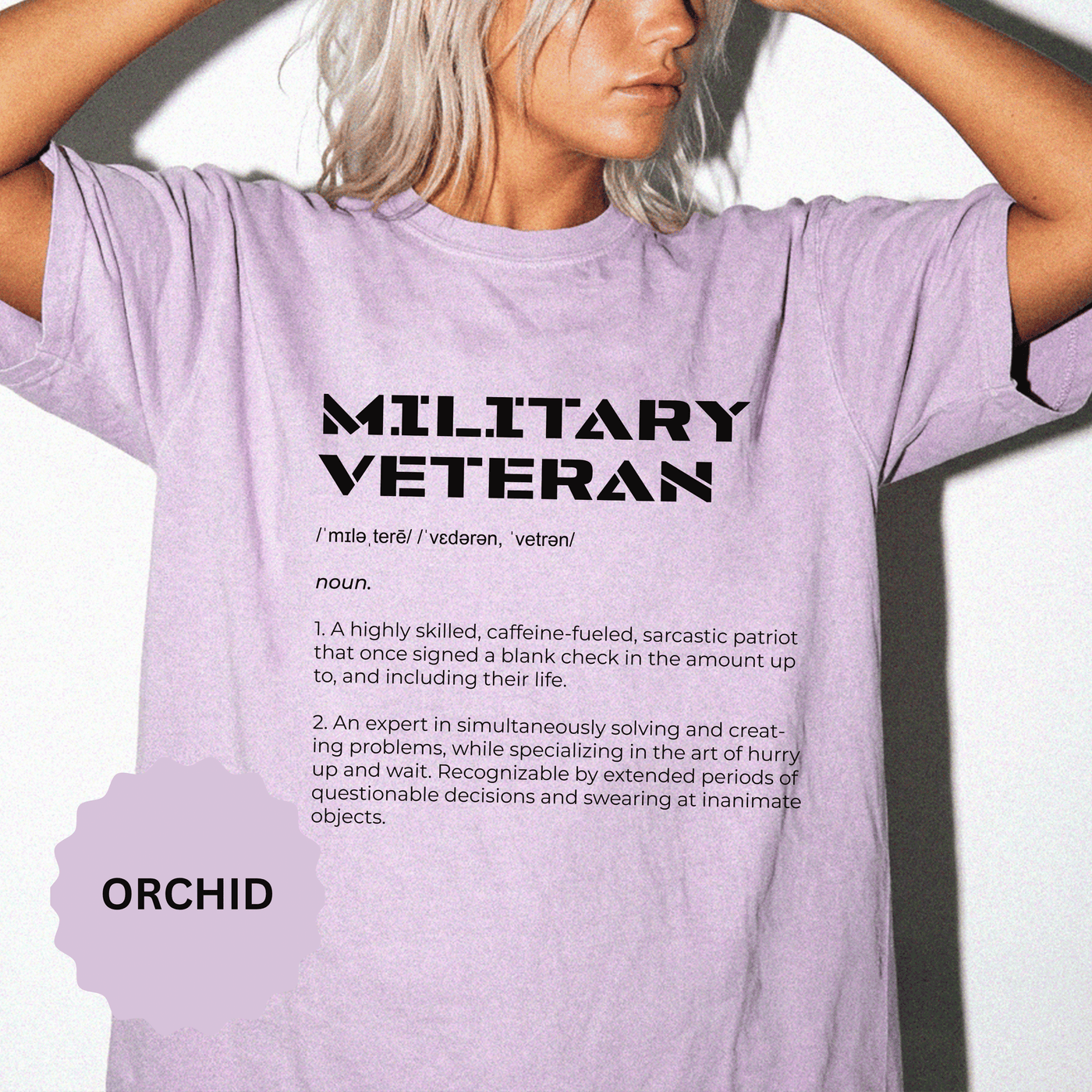 Military Veteran Definition Shirt, Funny Veteran T-Shirt, Sarcastic Armed Forces Gift, Retirement Tee for Soldier, Proud Service Member Top