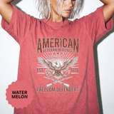 American Veteran Heritage Shirt, Freedom Defenders T-Shirt, Patriotic Eagle Gift, Veterans Day or Military Retirement Tee for Proud Veteran