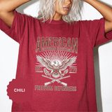 American Veteran Heritage Shirt, Freedom Defenders T-Shirt, Patriotic Eagle Gift, Veterans Day or Military Retirement Tee for Proud Veteran
