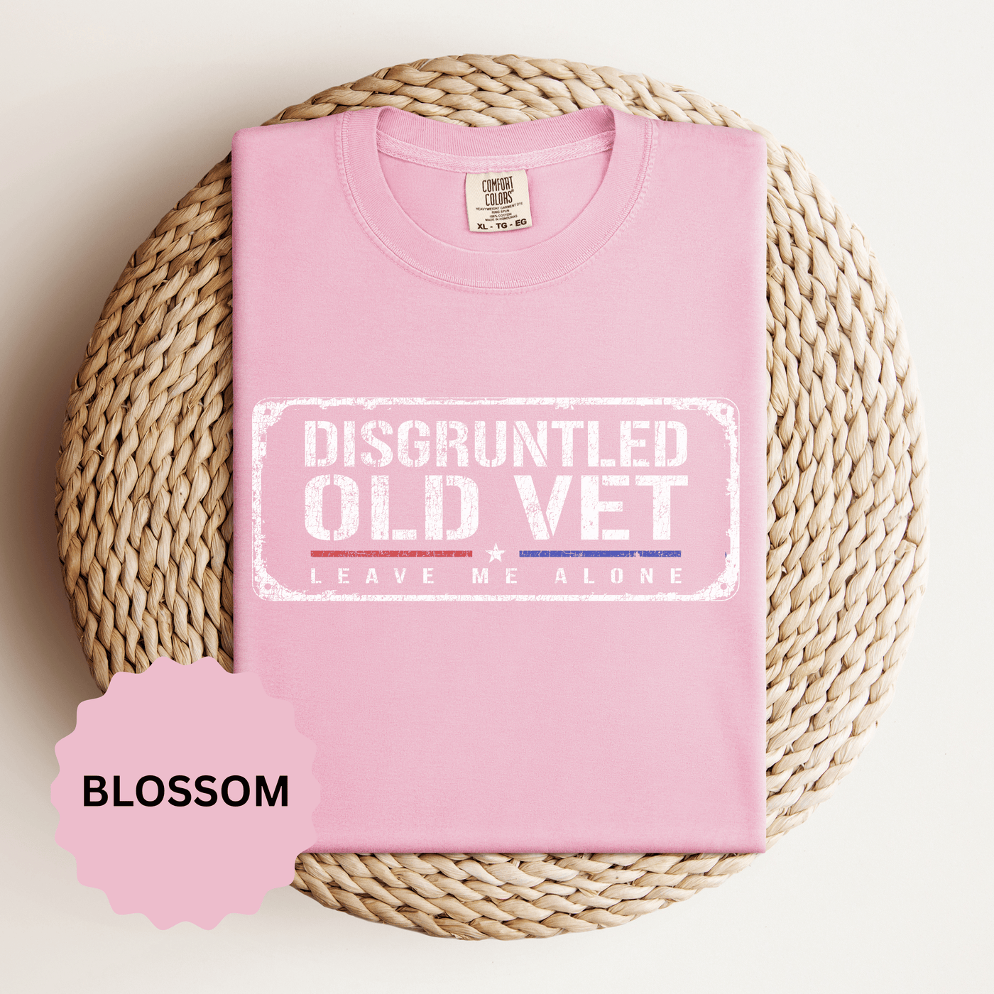 Disgruntled Old Vet Shirt, Leave Me Alone Veteran T-Shirt, Funny Military Gift for Retired Soldier, Sarcastic Veterans Day Tee for Grandpa